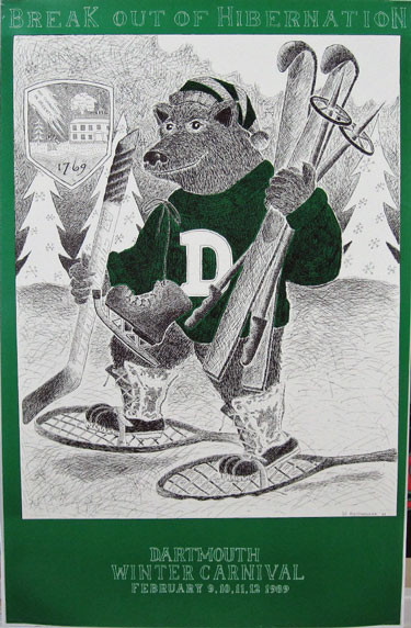 Dartmouth Winter Carnival Original Vintage Poster
