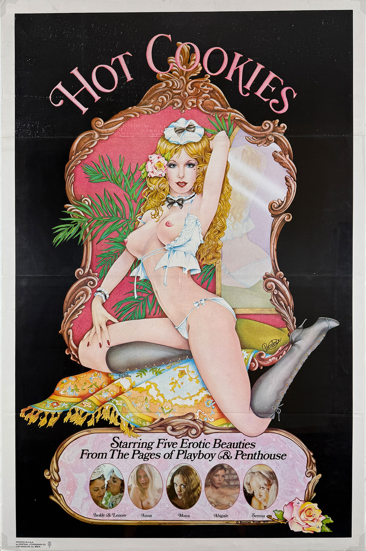 Hot Cookies Movie Poster By Penelope Original 1977 Vintage USA Theater Use Lithograph Advertisement.