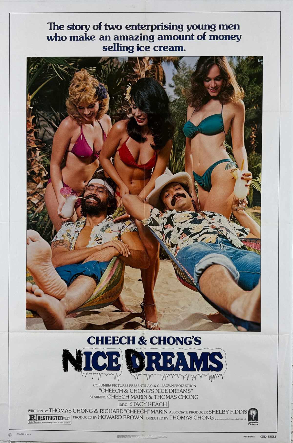 Cheech & Chong's Nice Dreams Movie Poster Original 1981 USA