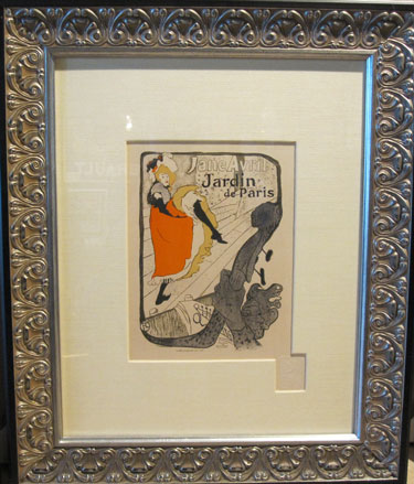 Henri de Toulouse- Lautrec Jane Avril Jardin de Paris original Maitre De L'Affiche Plate 110 from 1898 France. Original Vintage Rare Posters.
