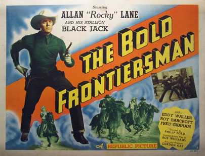 The Bold Frontiersman American original western movie poster from 1948.