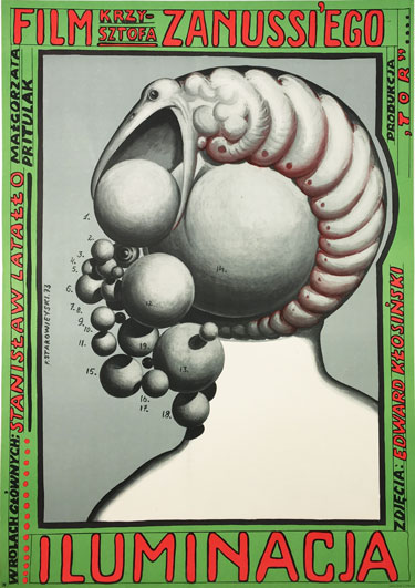 Iluminacja (The Illumination) original Polish poster by Franciszek Starowieyski from 1973