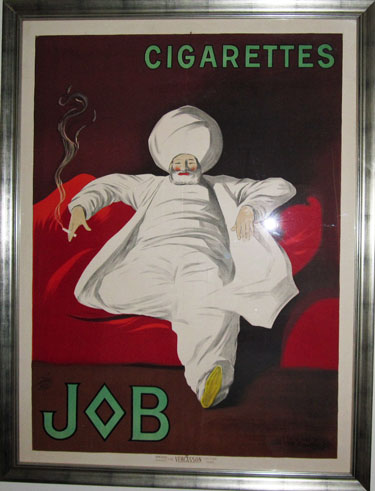 Job Cigarettes Cappiello Original Vintage Poster.