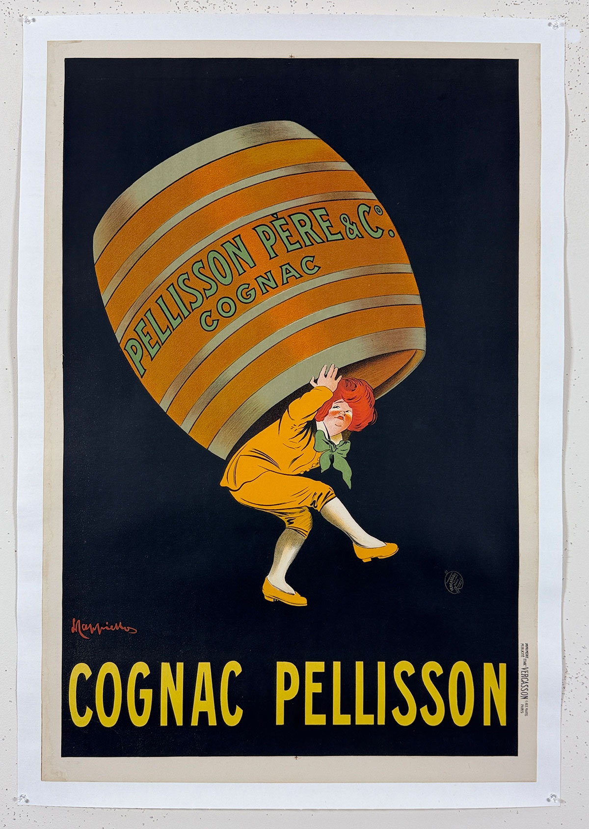 Cognac Pellisson - Cappiello -  31 by 47"