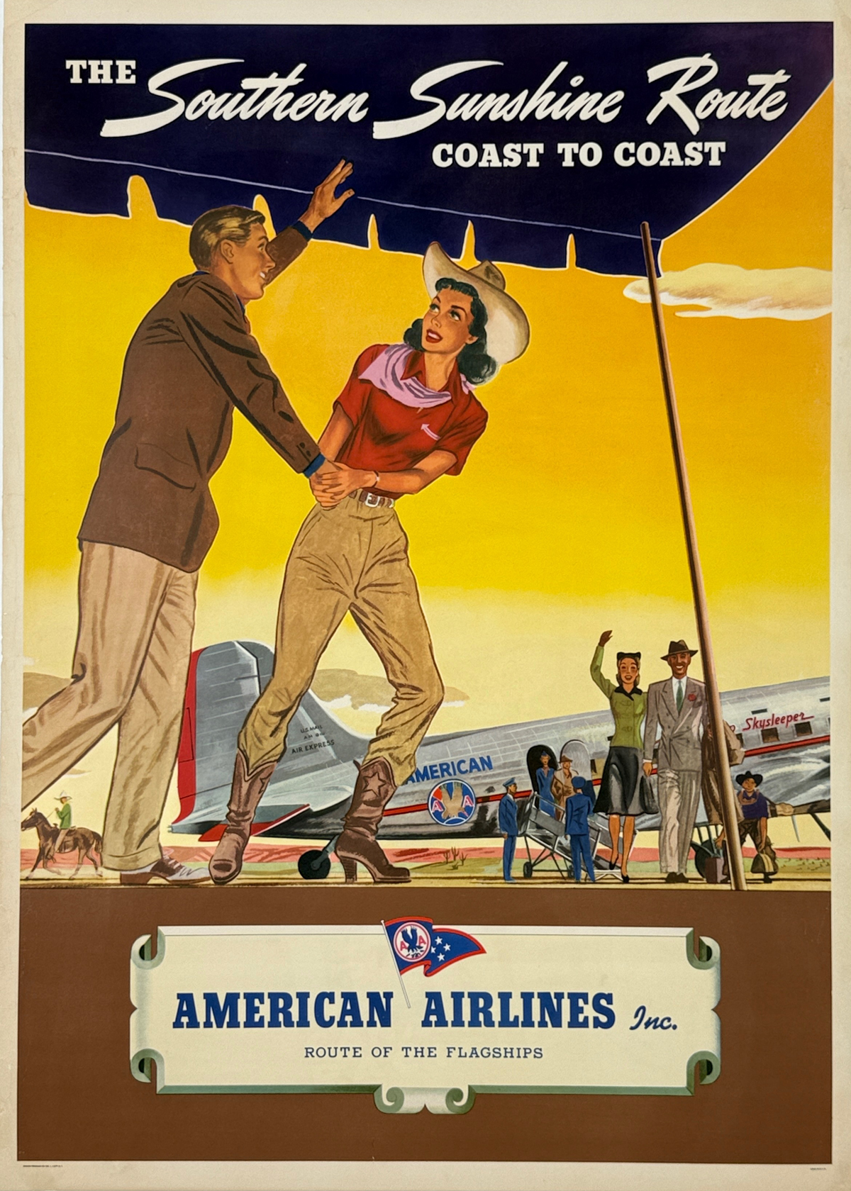 American Airlines The Southern Sunshine Route Coast to Coast