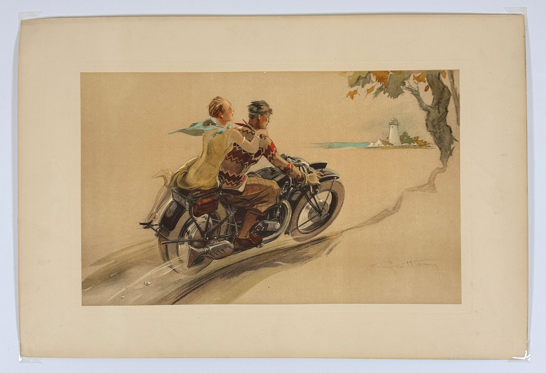 Couple A Moto La Balade By Geo Ham