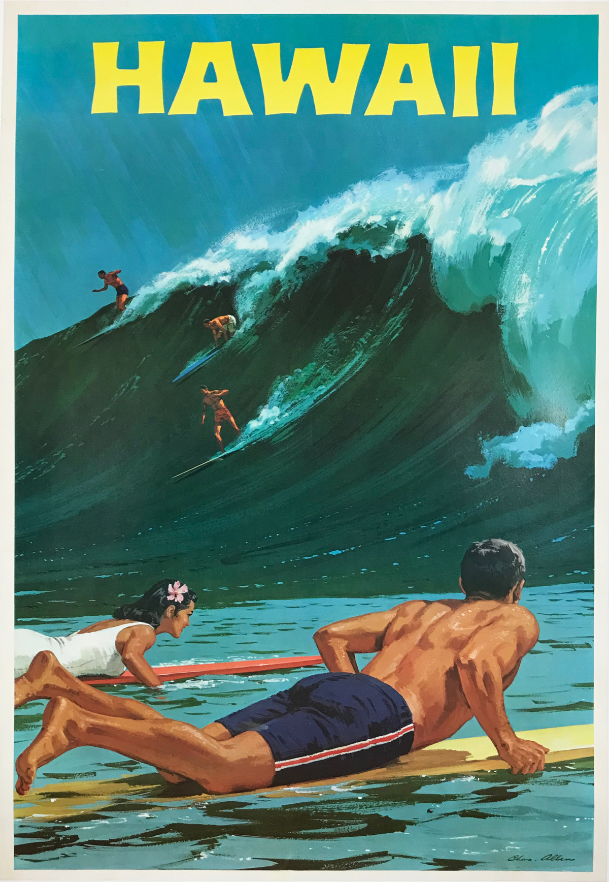 Hawaii Surfing by Charles 