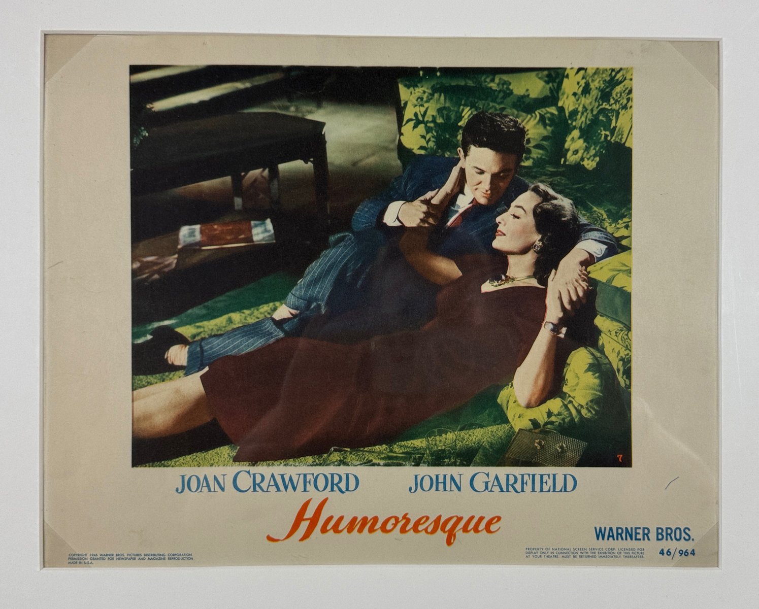 Humoresque Movie Poster - Lobby Card