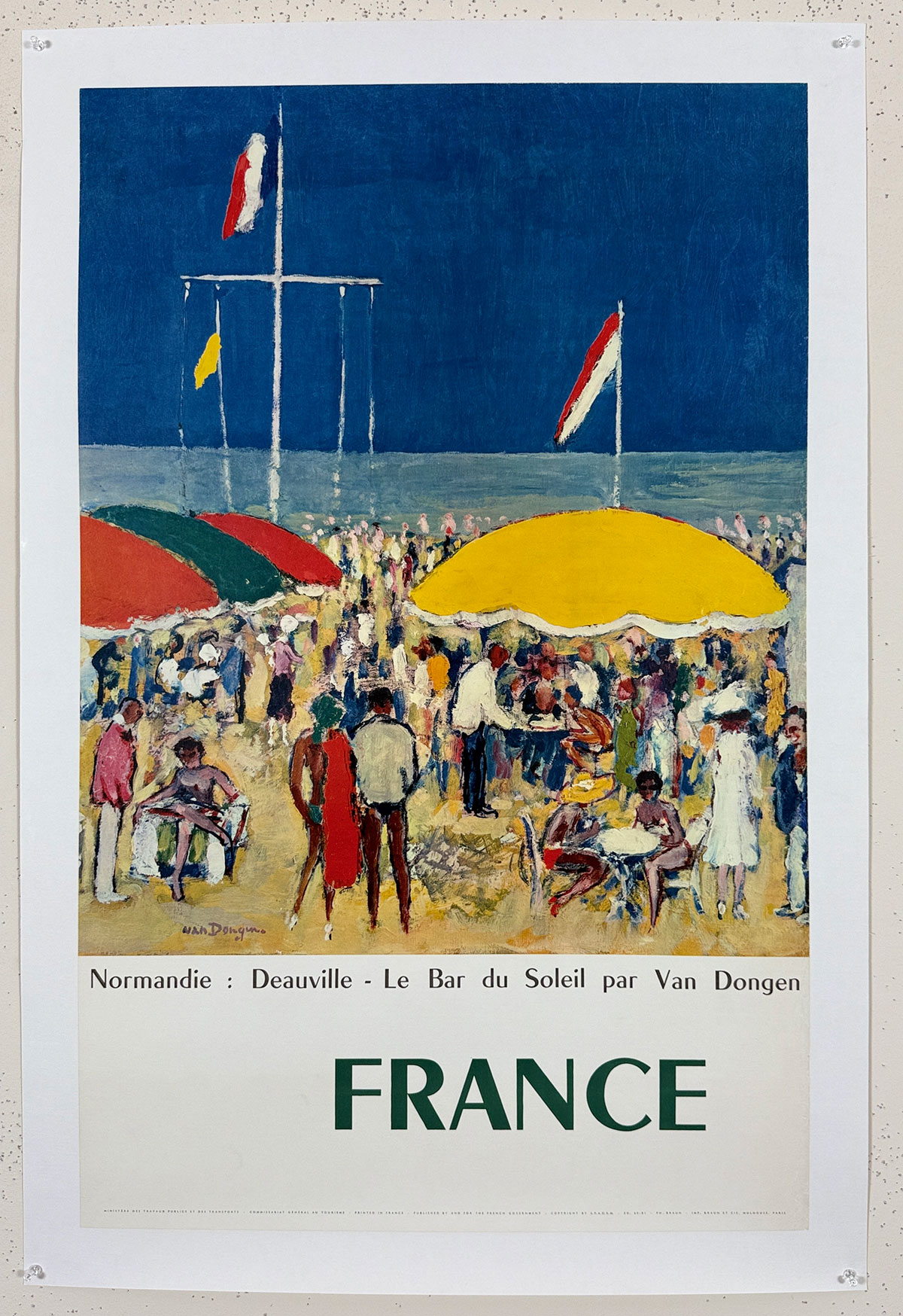 Normandie-Deauville France, Le Bar Du Soleil Par Van Dongen