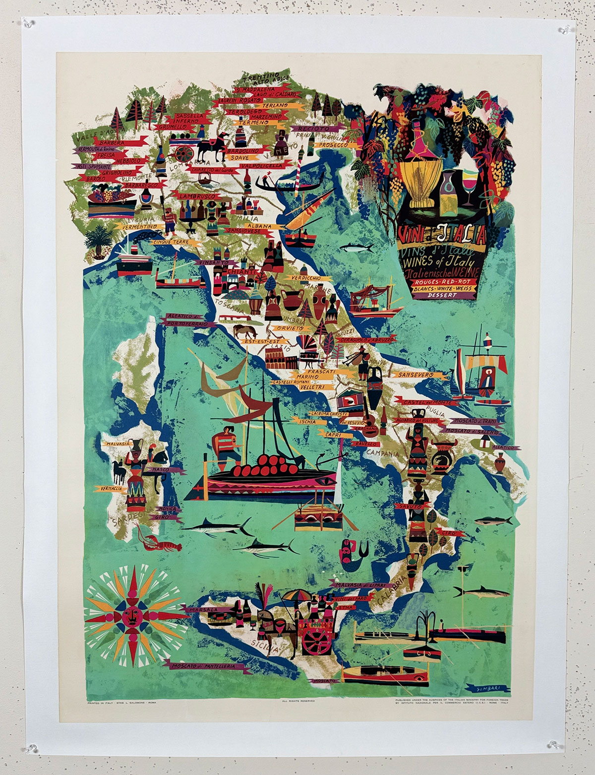 Vini d'Italia (Wines of Italy) Map
