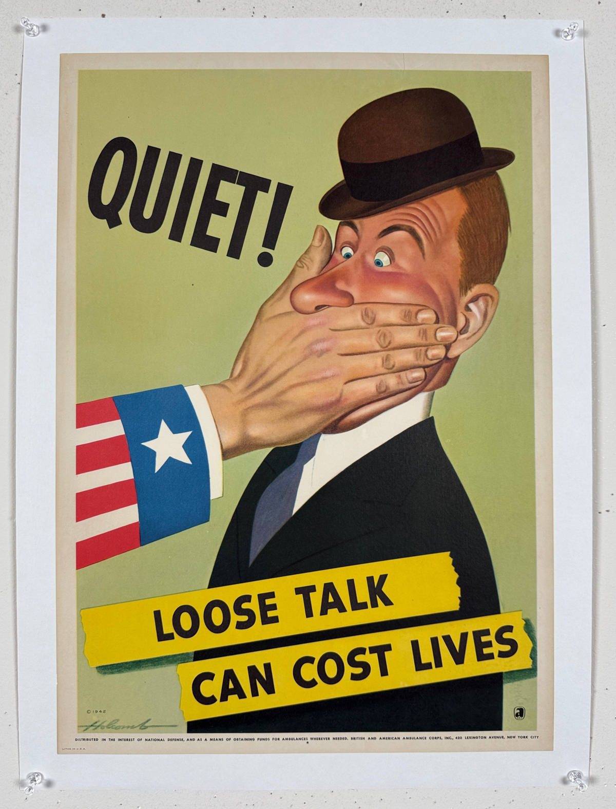 Loose Talk Can Cost Lives Quiet - Holcomb