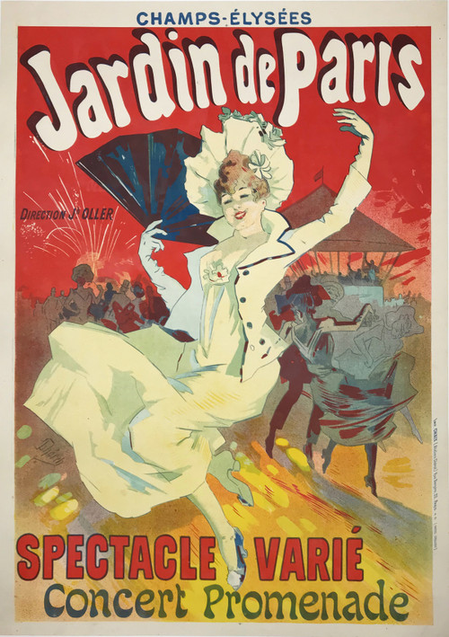 Jardin De Paris Spectacle Varie Original 1890 Vintage Advertisement ...