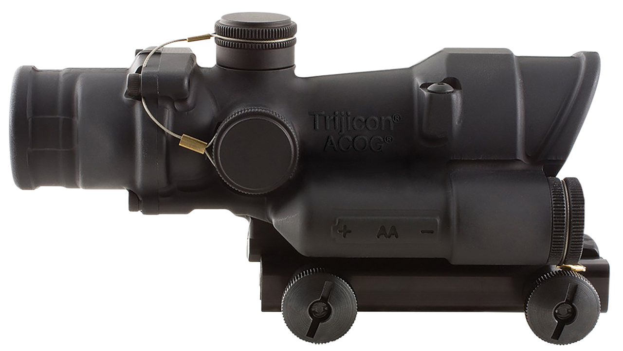 ［最終値下げ］Trijicon ACOG ブラック レッドドットサイト付き Trijicon ACOG 4x32 LED Riflescope, Red Horseshoe Dot, Matte Black