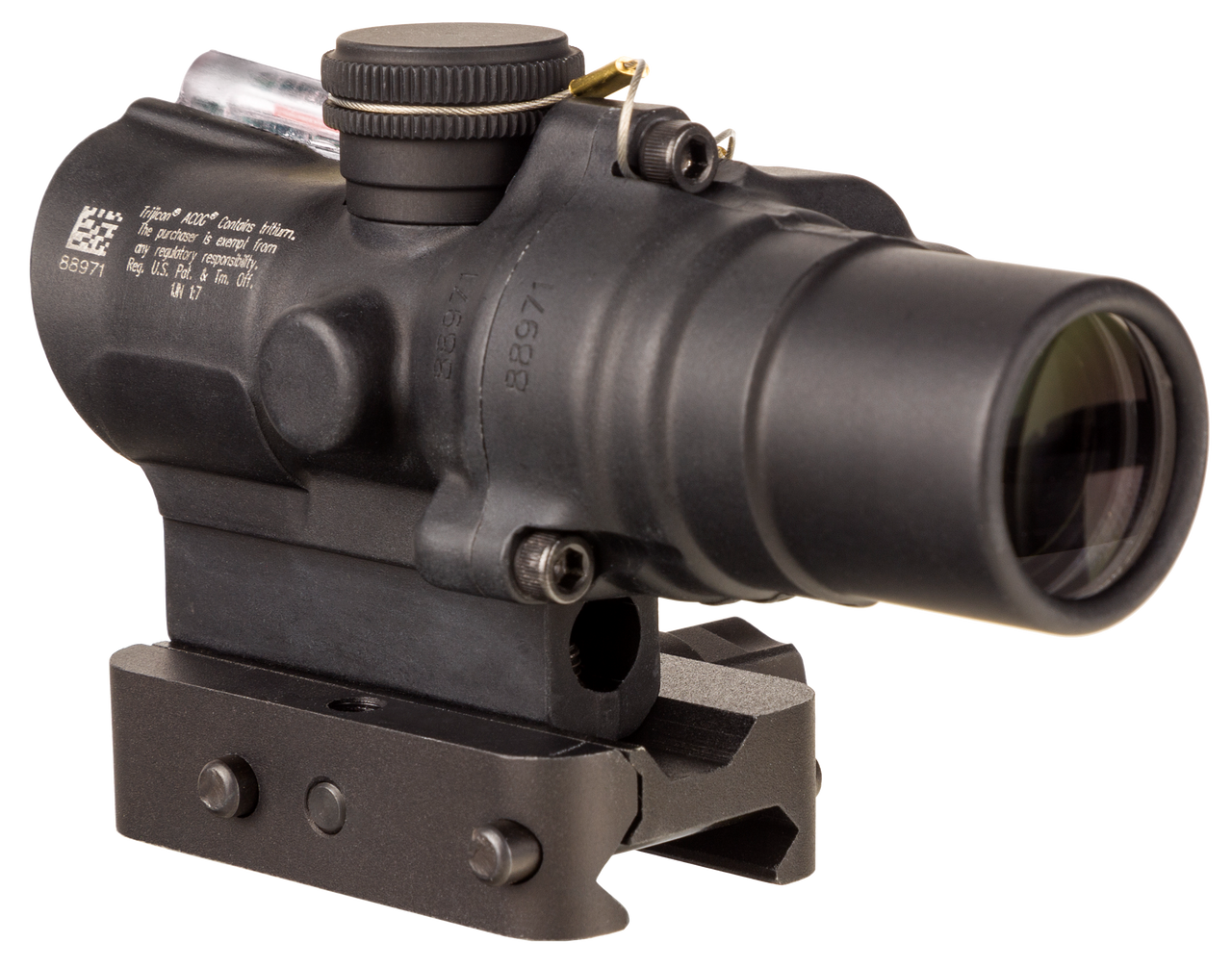 Trijicon 400330 ACOG TA44, Illuminated Red Circle w/Dot, Matte