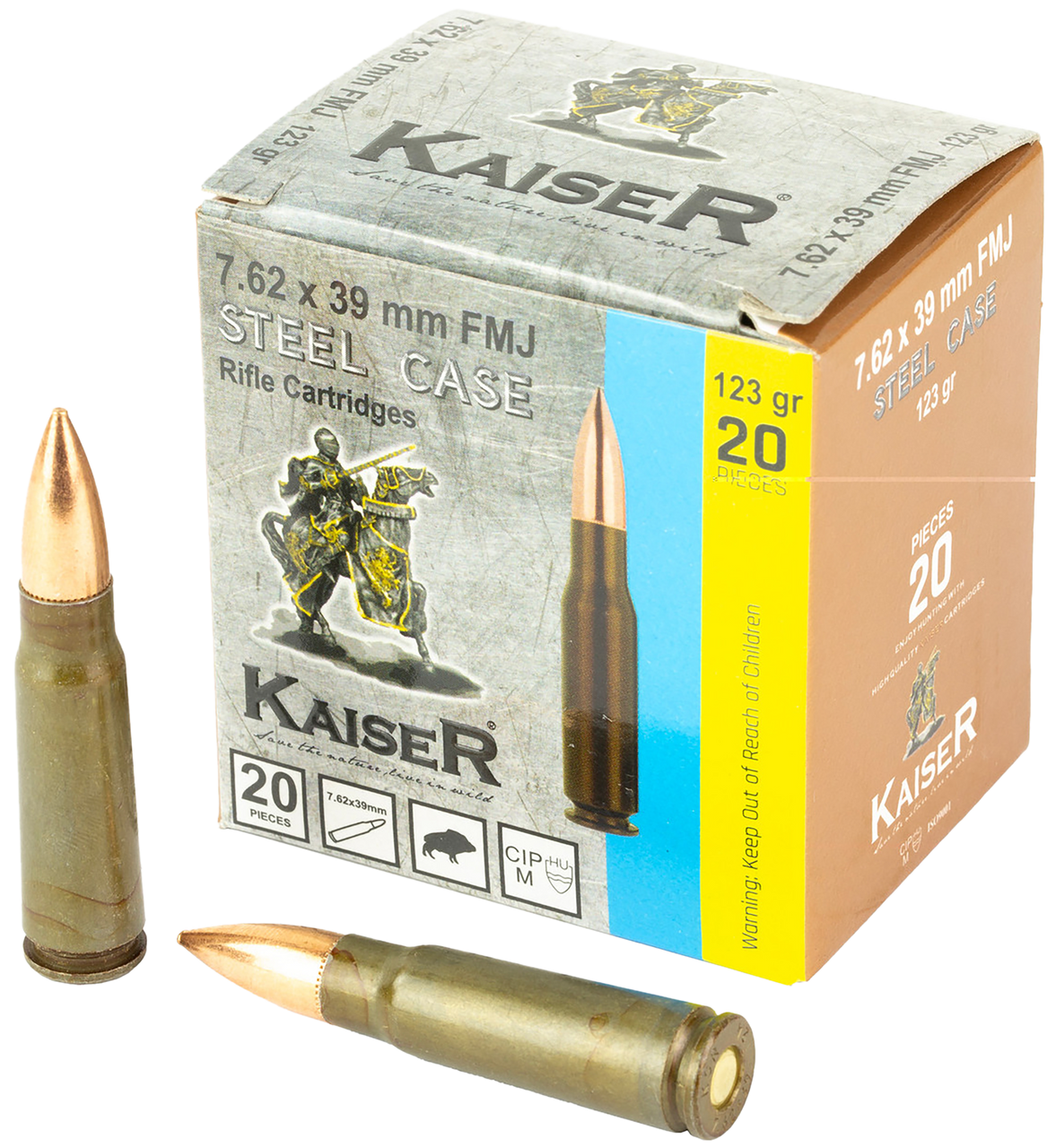 マルイカ スッテ62個 Century Kaiser, 7.62X39, 123 Grain, 20Rds, Full Metal Jacket