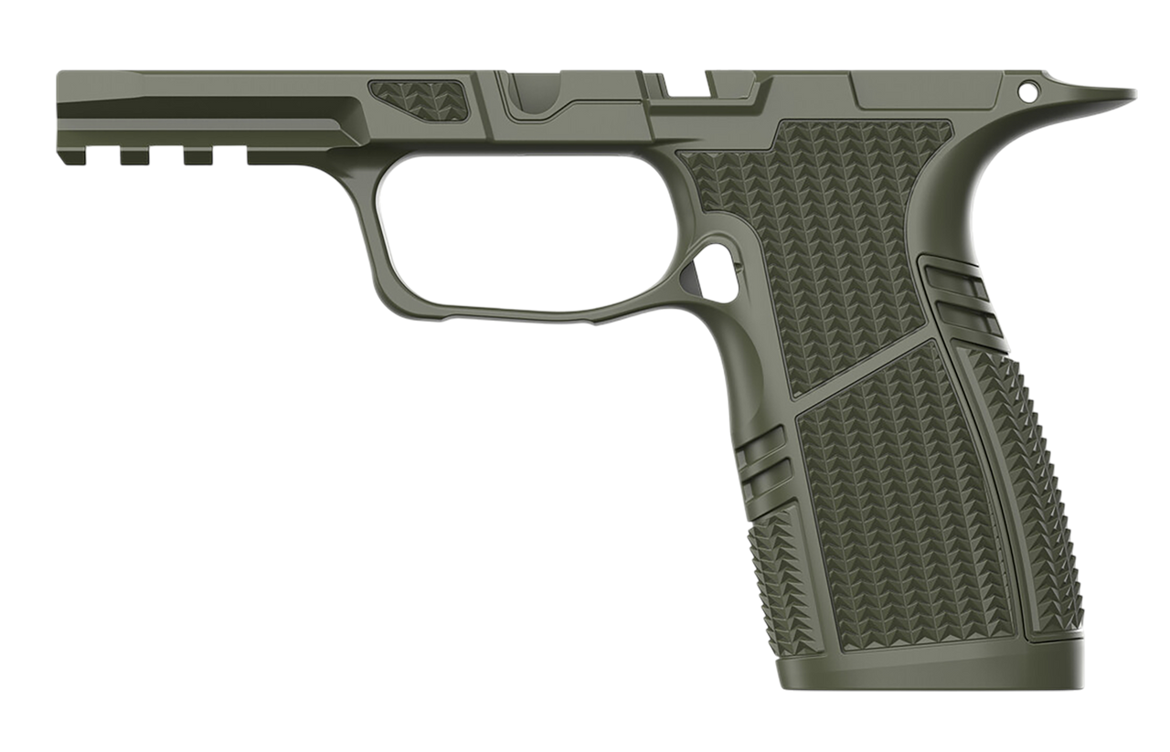 Tyrant CNC Snub Nose Grip Module, OD Green, Fits Sig P365