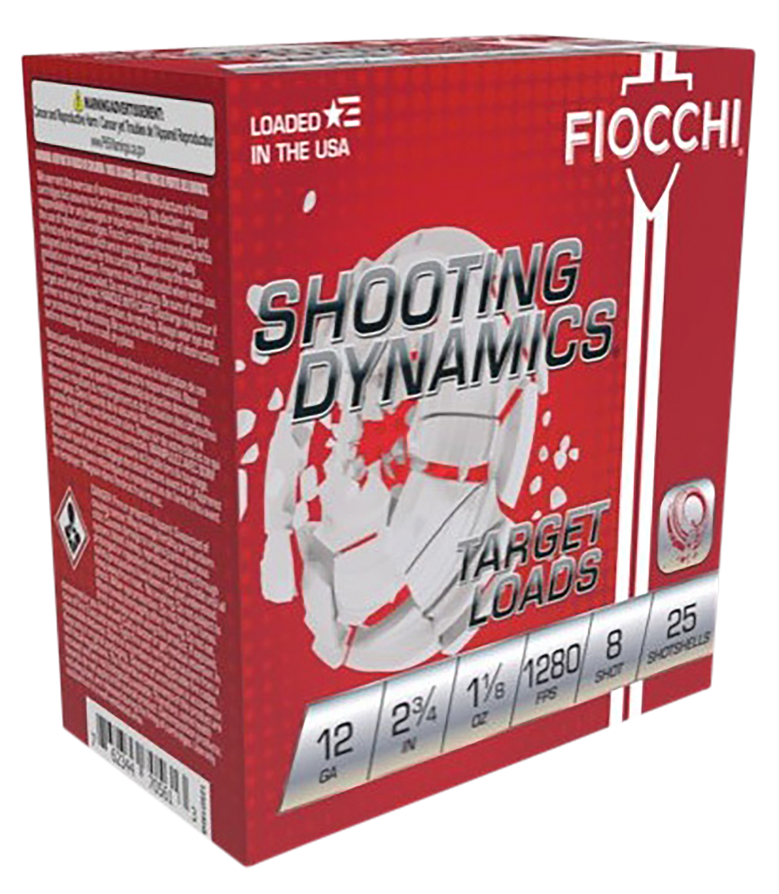 A/Cプロパフォーマンス12本セット Fiocchi 12SDHV8 Shooting Dynamics Target, 12 Gauge, 2.75