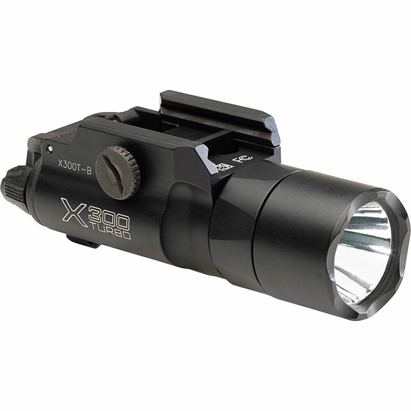 SureFire X300T-B Turbo, 650 Lumens, Black Anodized