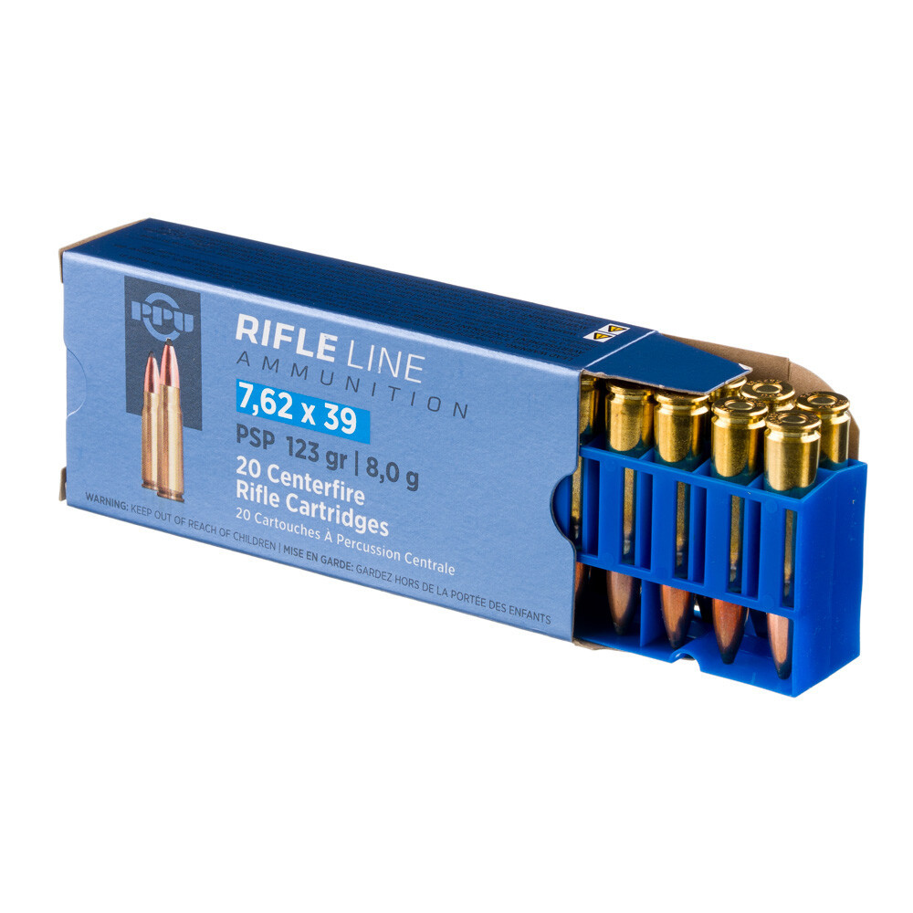 PPU PP739P, 7.62X39, 123GR PSP, 20 Rds