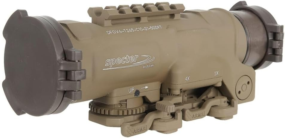 ELCAN SpecterDR 1x/4x 5.56 BDC FDE, Dual-thickness ballistic