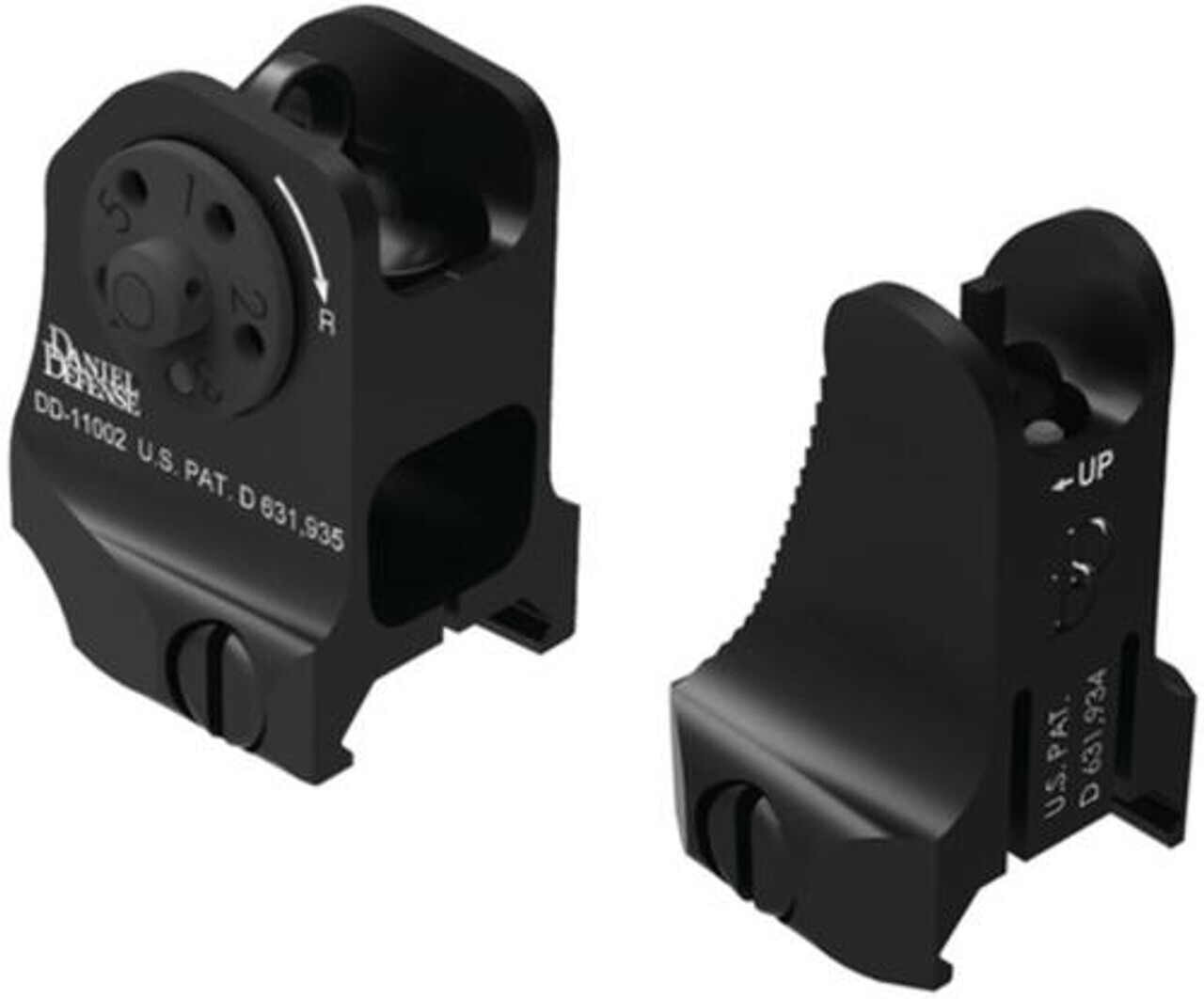 Daniel Defense Fixed Front/Rear Sight Combo, Picatinny Mount