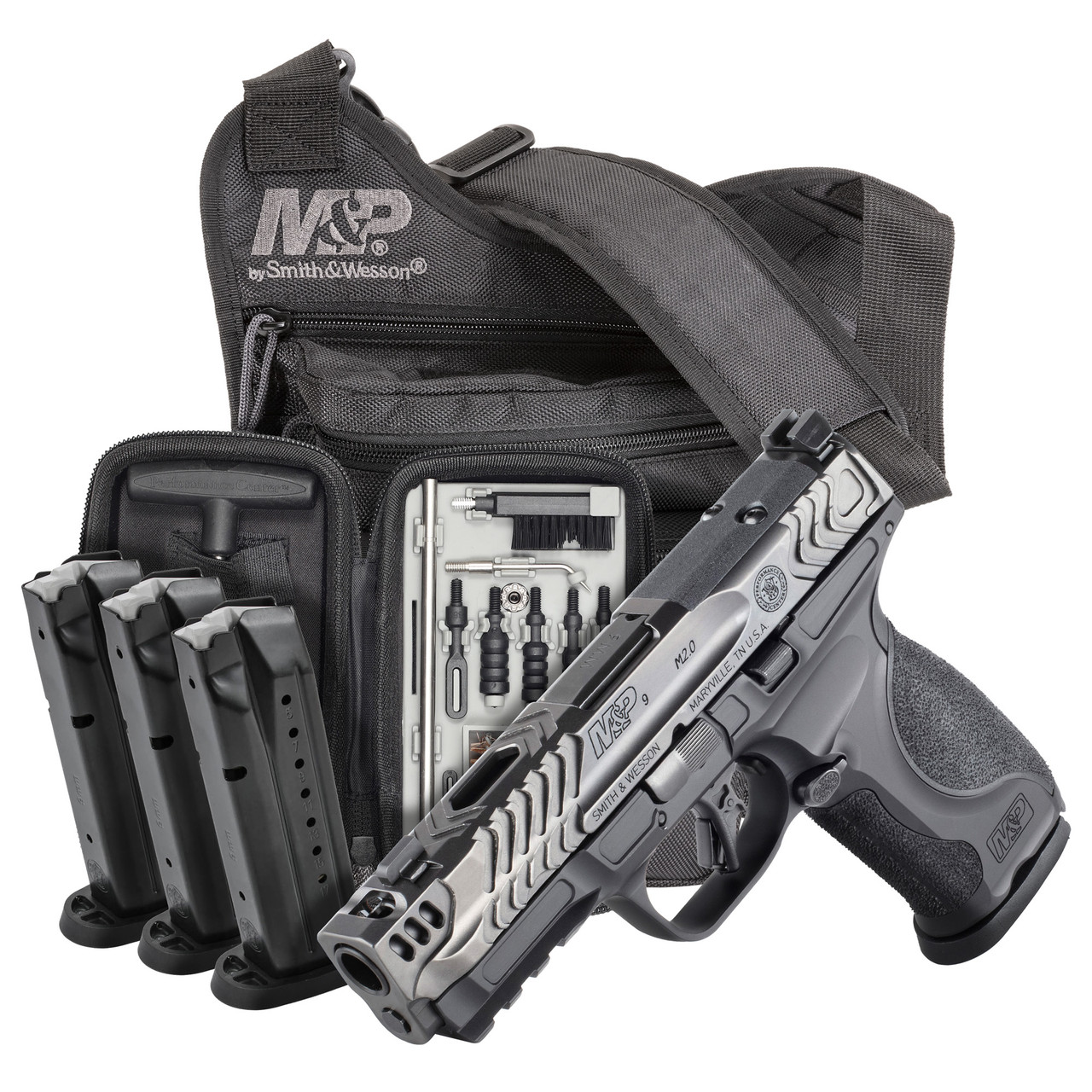 Smith & Wesson M&P 2.0 Metal Carry Comp Bundle, 9MM, 4.22