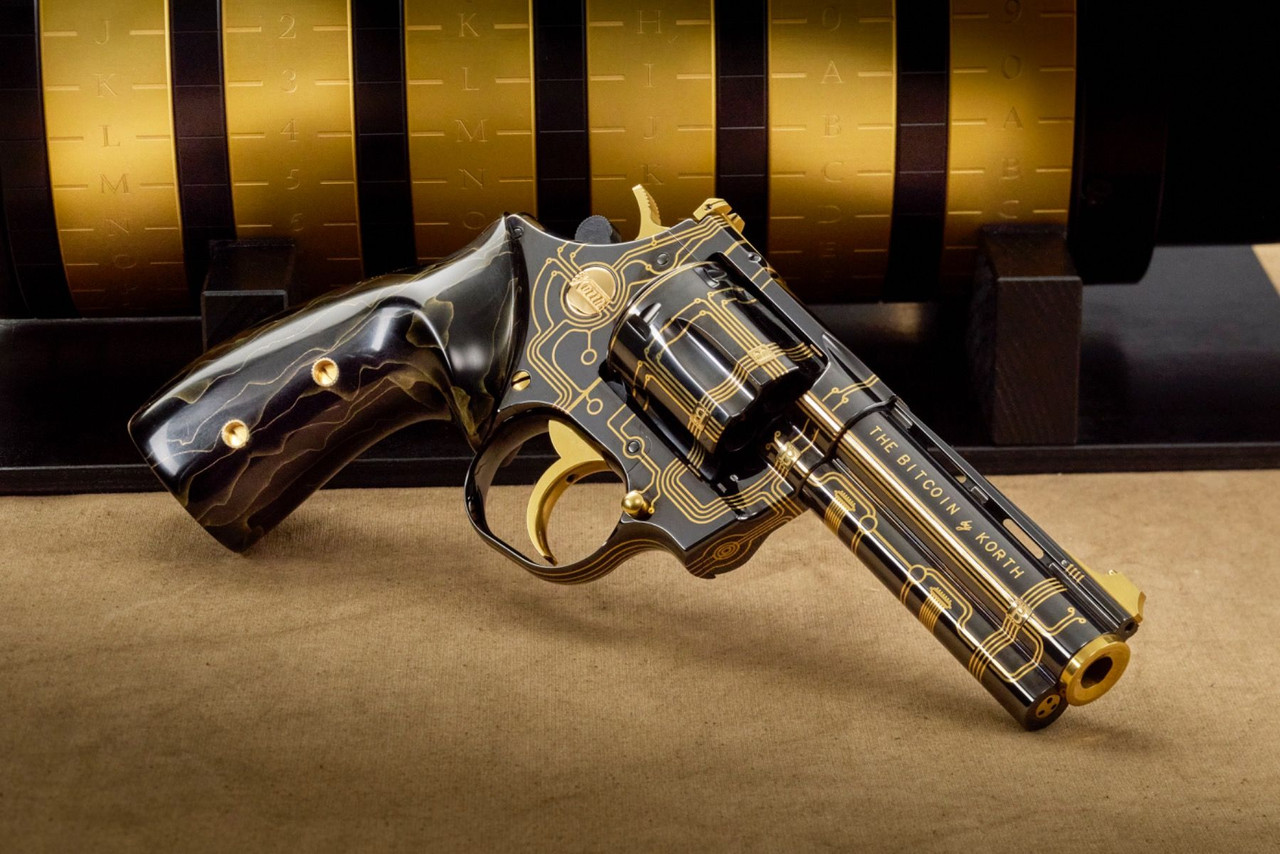 Nighthawk Custom Bitcoin, .357 Magnum, Deep Bluing Finish