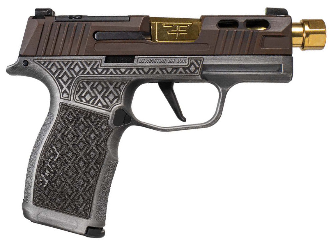 SIG Sauer Shark Coast Tactical Debacle, P365X, Rugged Brown Cerakote