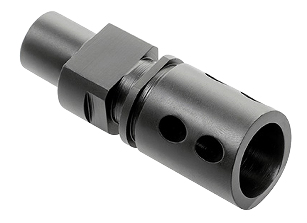 CMMG 57DA5BE Flash Hider, M12x1 LH Threads, Black Steel