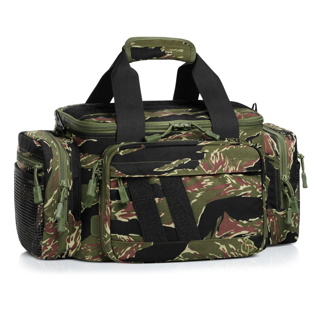 Camo Specialist Range Bag, Custom Tiger Stripe Cammo, 3 Pistol Sleeves