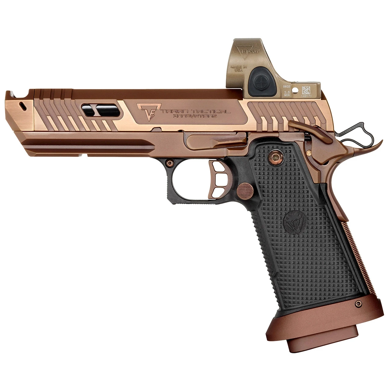 Taran Tactical Innovations Sand Viper w/ Trijicon SRO, 9mm, 5.00