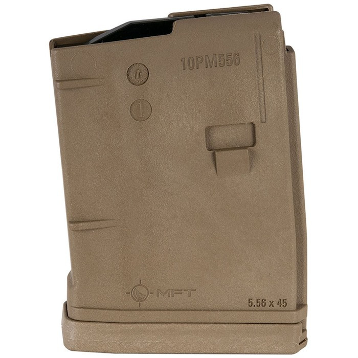 Mission First Tactical 10PM556, Magazine, 10 Rds, Polymer, Sand