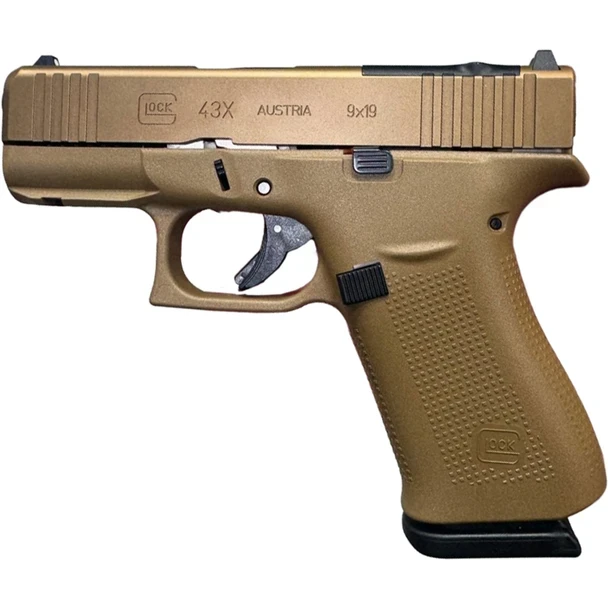 Glock 43X MOS, 15 RDs, Coyote