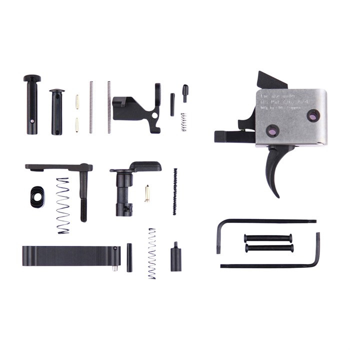 Trigger Components CMC Triggers AR-15 Lower Parts Kit, 3.5lb Single Stage Curved Trigger