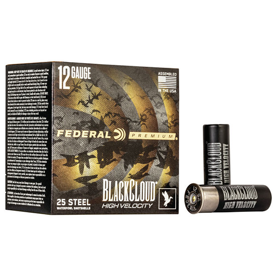 Federal Black Cloud HV, 12GA, 3.00" Barrel, 25 Rds, High Velocity - 604544623437
