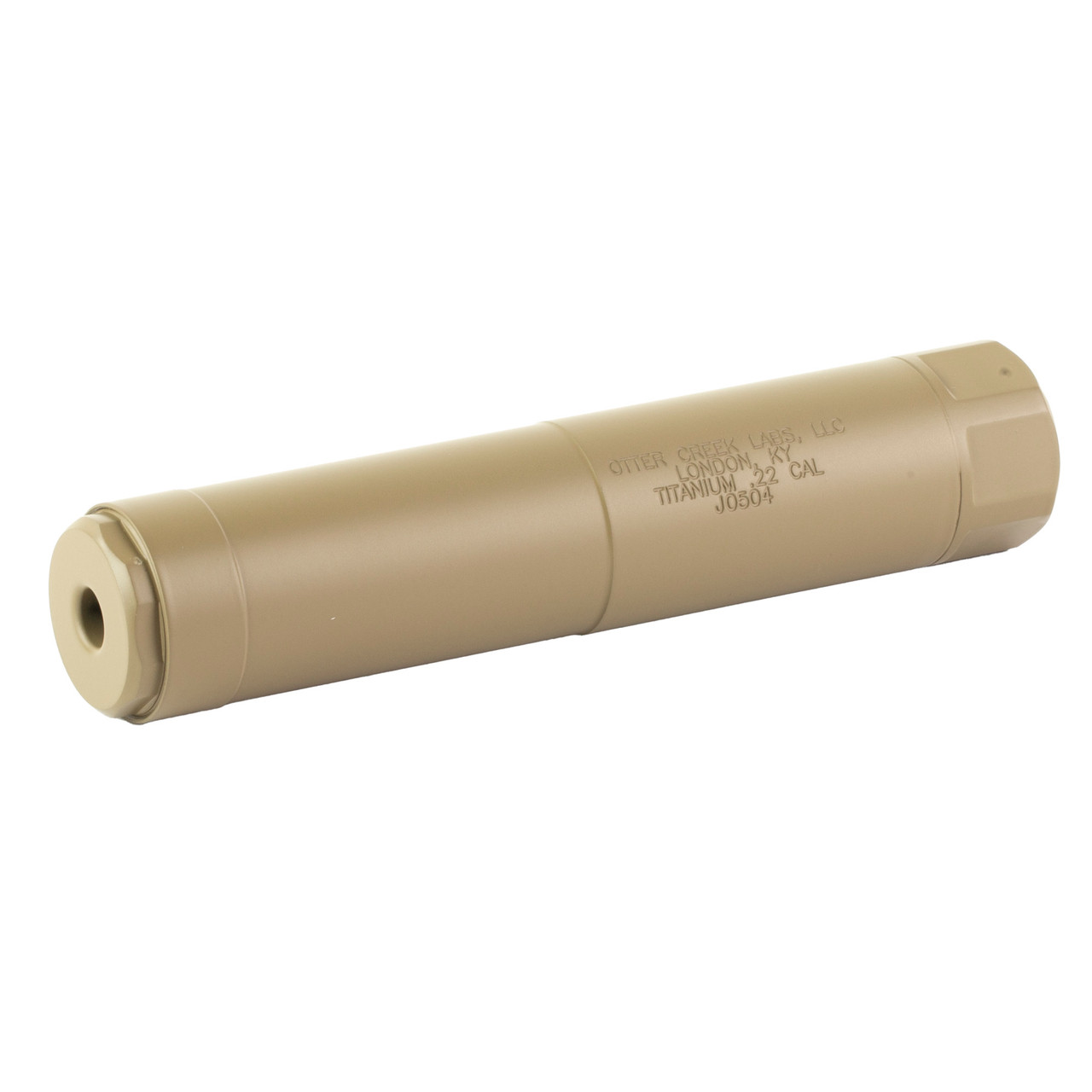 Otter Creek OCL TI Suppressor, 22LR, Direct Thread, Flat Dark Earth