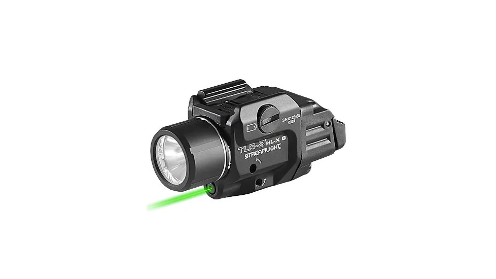 Streamlight TLR-8 HL-X G, Green Laser, Black Anodized