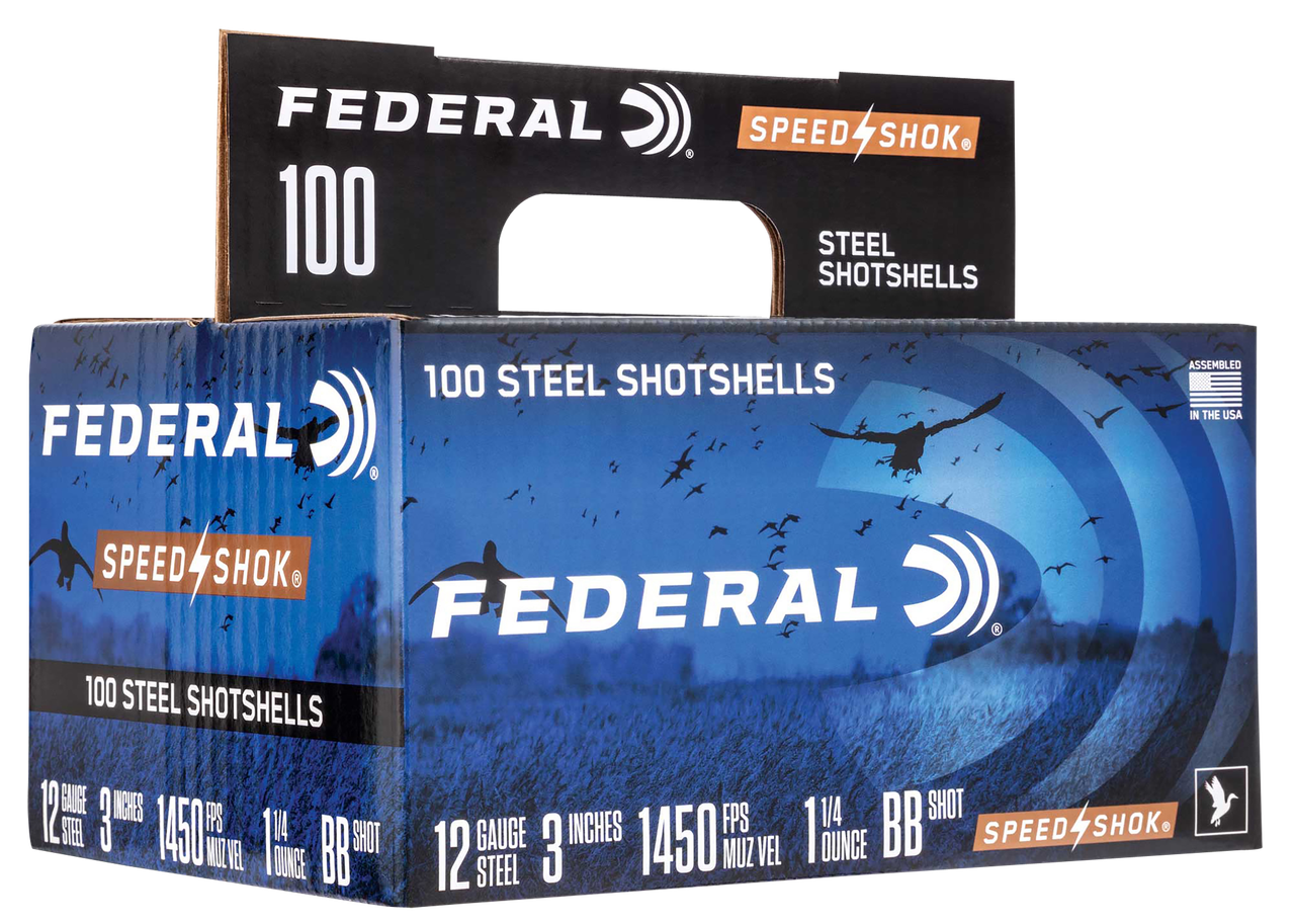 Federal WF142100BB Speed-Shok, 12 Gauge, 3" Barrel, 100 Rds - 604544651546