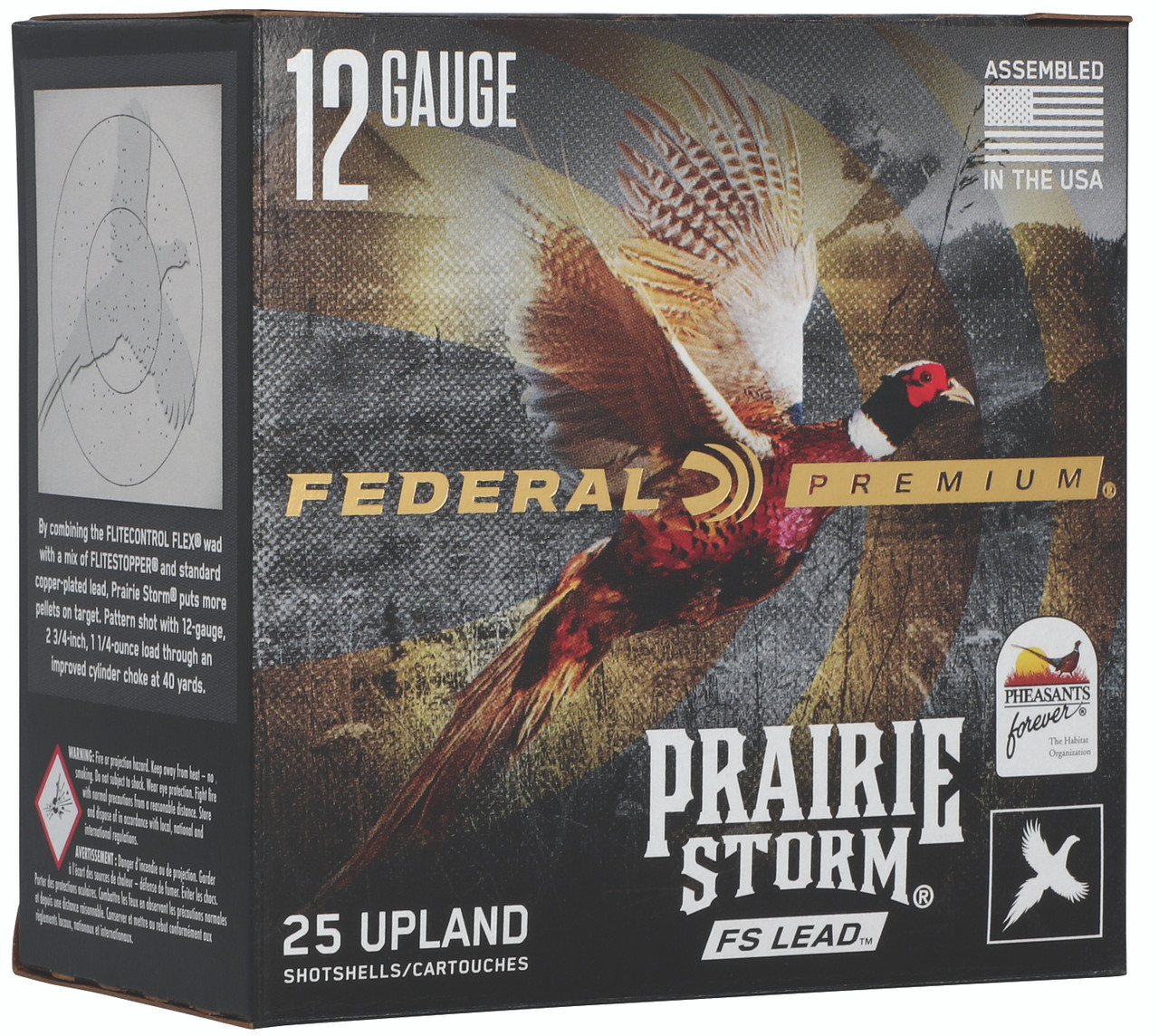 Federal Prairie Storm FS, 12GA, 2.75" Barrel, 25 Rds, Lead - 604544695847