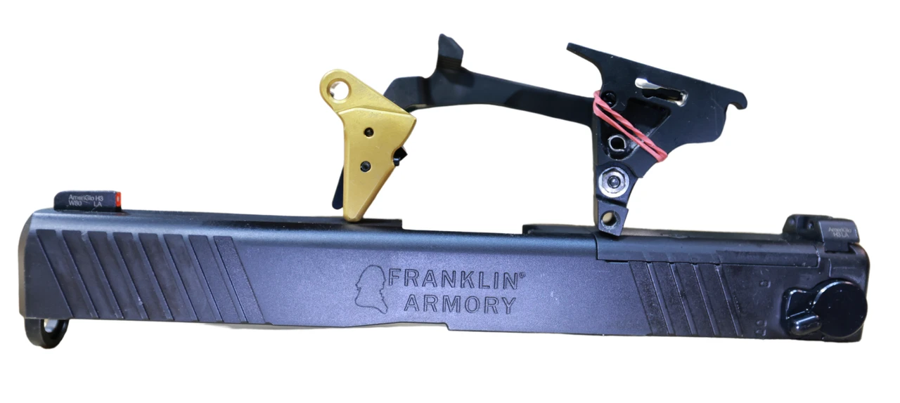 Franklin Armory G-S173 Binary Kit, Gold Trigger, Glock 17 Gen3 Compatibility