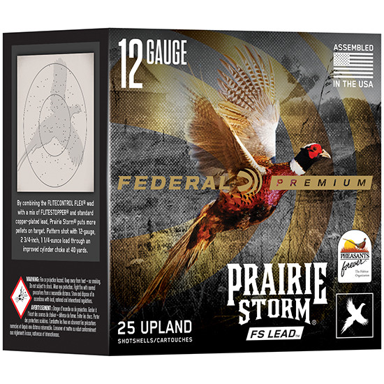 Federal FED FS LEAD, 12GA, 3.00" Barrel, 25 Rds, Brass - 604544626469