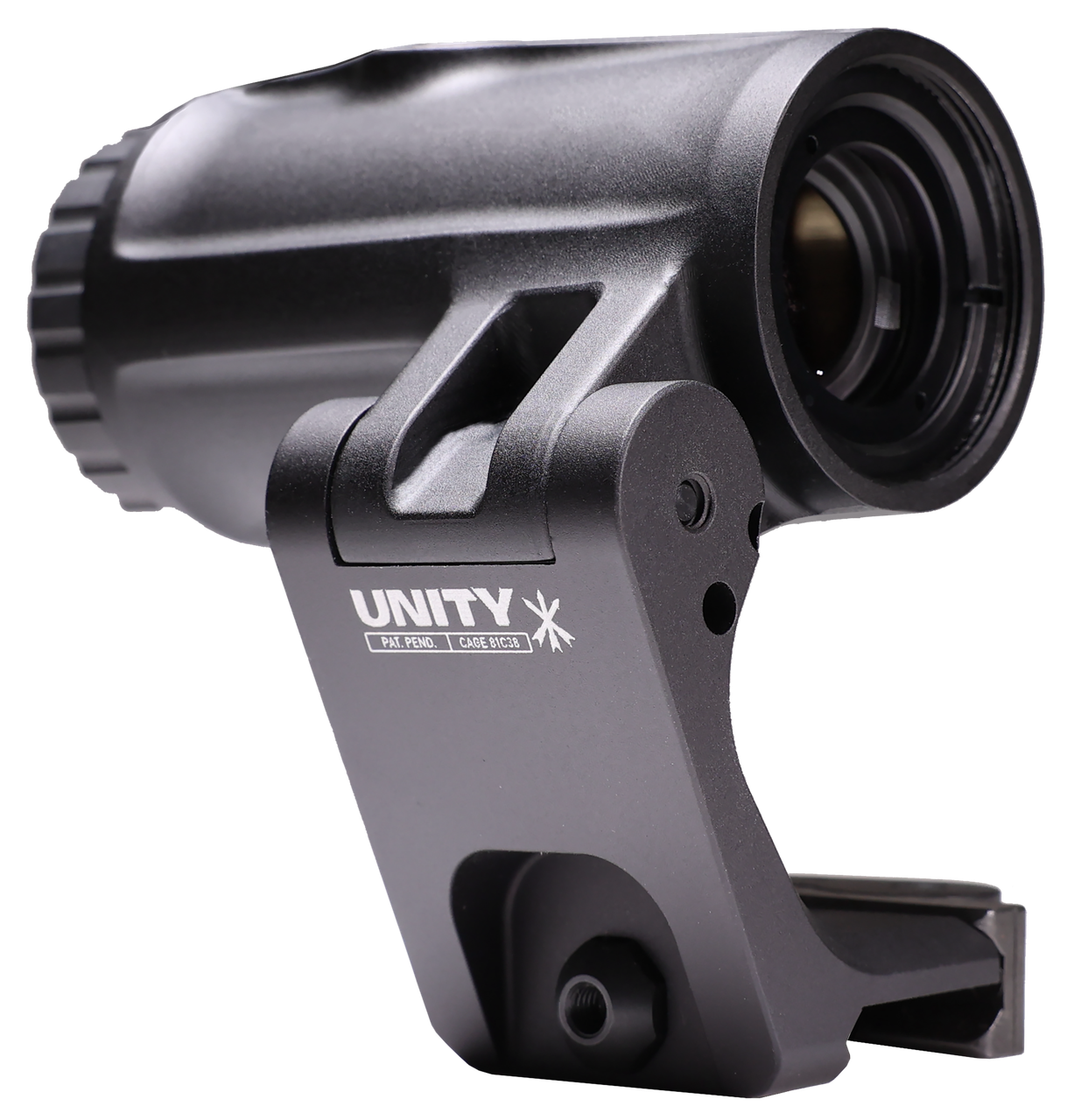 Unity FAST FTC 4X Magnifier, 4X Magnification, Black Anodized
