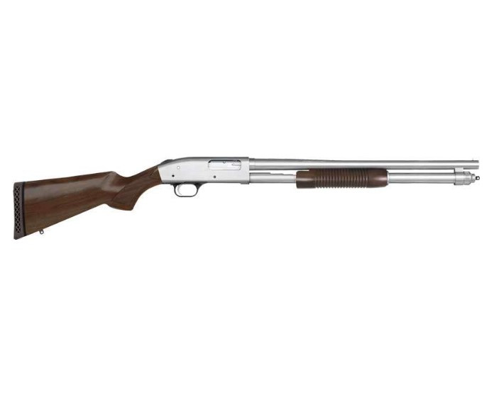 Mossberg 590 Persuader, 12 Gauge, 20" Barrel, 8+1 Rds, Polished Chrome - 015813521499