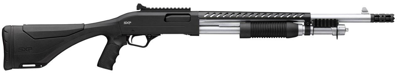 Winchester SXP Marine Extreme Defender, 12 GA, 18.00" Barrel, 5 Rds, Matte Chrome - 048702026607