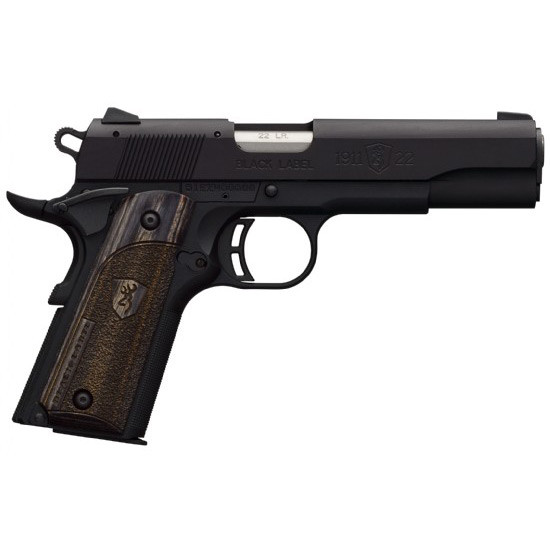Browning 1911-22 Black Label, 22 LR, 4.25" Barrel, 10 Rds, Matte Black - 023614042389