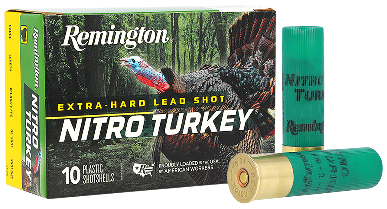 Remington Nitro Turkey, 12 Gauge, 2.75" Length, 4 Shot, 1 1/2 oz, 1260 FPS - 047700503806