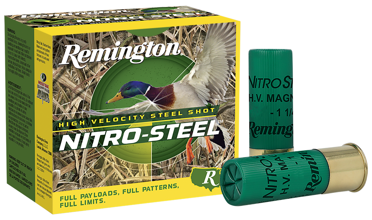 Remington Ammunition 20803 Nitro-Steel High Velocity 12Gauge 2.75" 1 1/8oz 4Shot 25 Per Box/10 Case