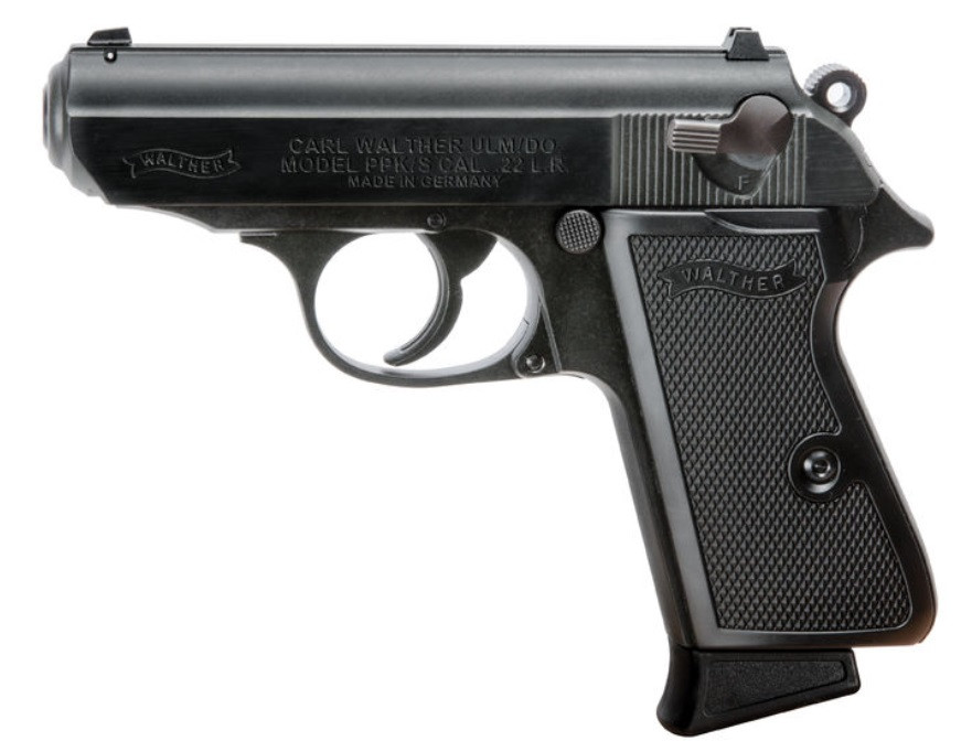 Walther Arms PPK/S 22LR, 22 LR, 3.35" Barrel, 10+1 Rds, Black - 723364200250