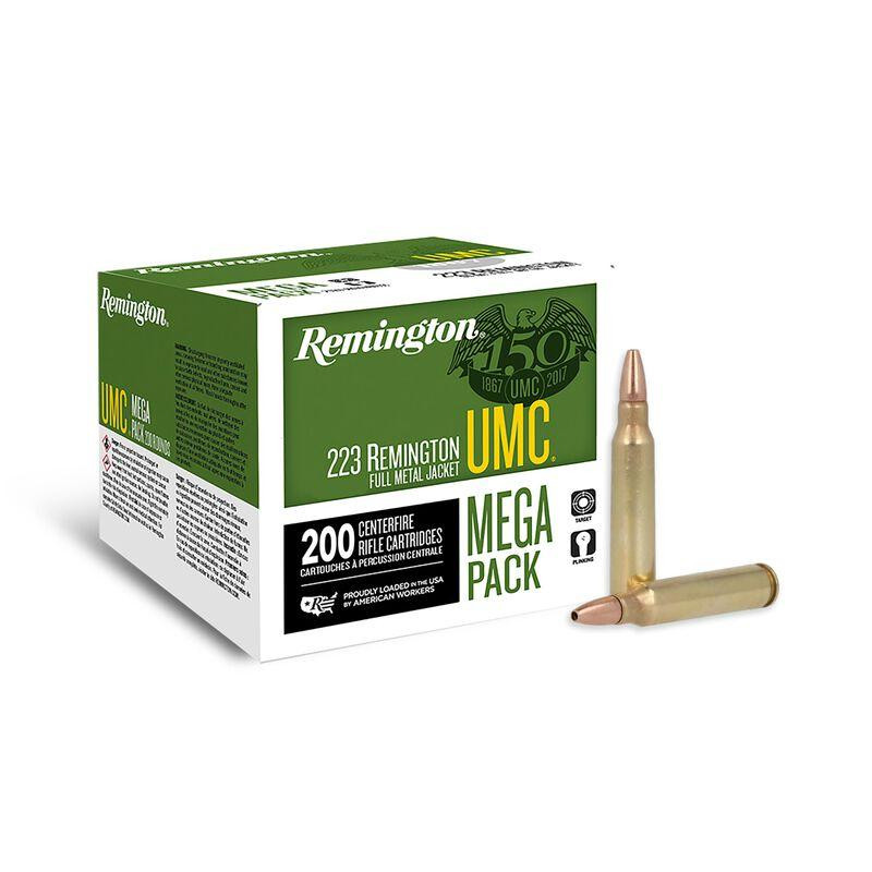 Remington UMC 45 gr Jacketed Hollow Point .223 Rem Ammo, 200/box – L223R7A