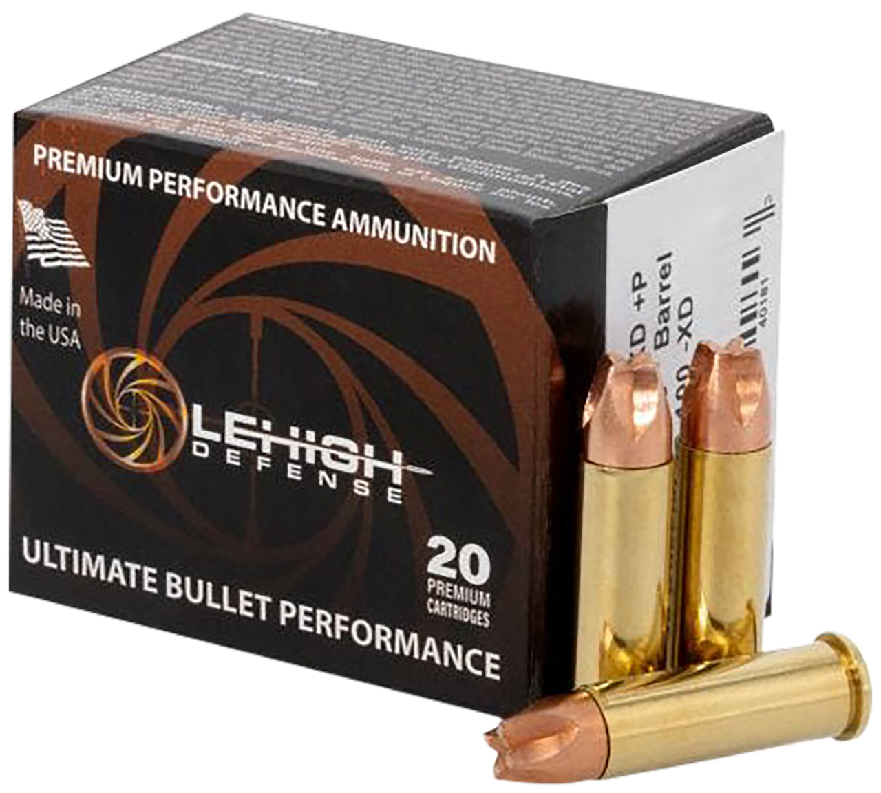 Wilson Combat LA38SP100XD, .38 Special +P, 100gr, 20 Rds, Brass - 810129401813